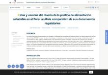 Idas y venidas del diseño de la política de alimentación saludable en el Perú: análisis comparativo de sus documentos regulatorios