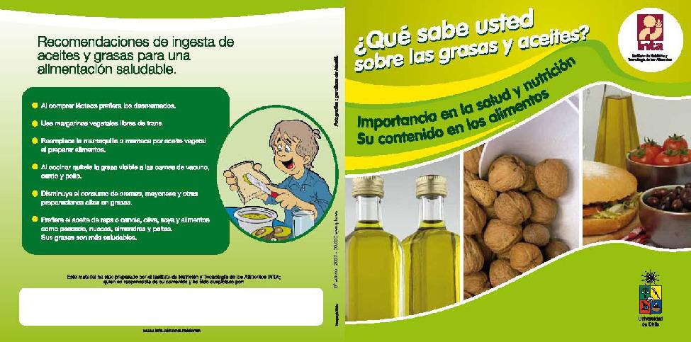 ¿QUE SABE UD SOBRE GRASAS Y ACEITES? (2007)