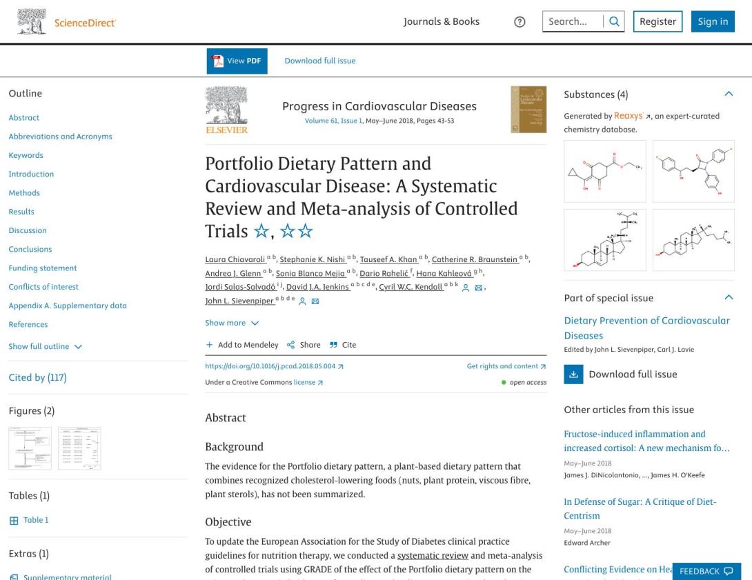 Portafolio de patrones dietéticos y enfermedades cardiovasculares: una revisión sistemática y un metanálisis de ensayos controlados